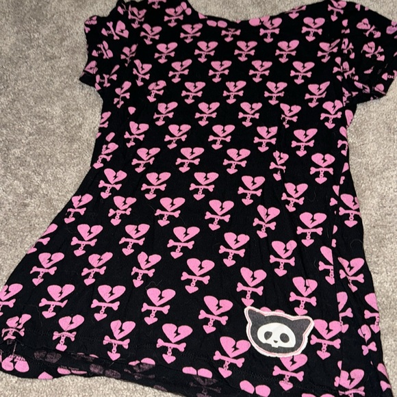 Skelanimals pink heart t-shirt vintage - Picture 2 of 7